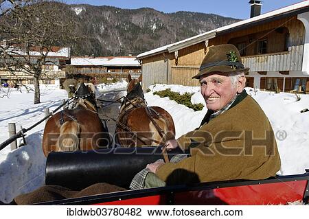 "Coachman, sleigh ride from Rottach to the Weissachalm in Weissachtal Valley, Tegernseer Land Region, Upper Bavaria, Bavaria, Germany, Europe" View Large Photo Image Stock Image - "Coachman, sleigh ride from Rottach to the Weissachalm in Weissachtal Valley, Tegernseer Land Region, Upper Bavaria, Bavaria, Germany, Europe". Fotosearch