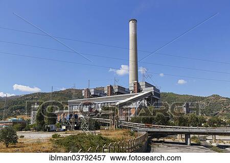 Stock Photo - "Coal-fired power plant in Oren, Gulf of Gokova, Mugla Province, Aegean, Turkey, Asia". Fotosearch
