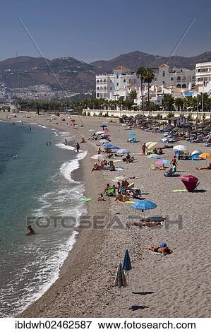 "Coast and beach, Nerja, Costa del Sol, Andalusia, Spain, Europe, PublicGround, Europe" View Large Photo Image Stock Photo - "Coast and beach, Nerja, Costa del Sol, Andalusia, Spain, Europe, PublicGround, Europe". Fotosearch