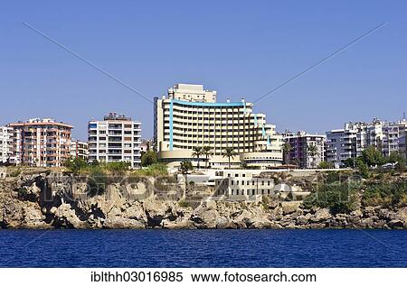"Coast at Antalya with high-rise building complexes, Lara, Antalya, Turkey, Asia" View Large Photo Image Stock Photography - "Coast at Antalya with high-rise building complexes, Lara, Antalya, Turkey, Asia". Fotosearch