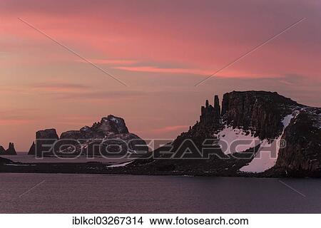 "Coast at dusk, Barrientos Island, Aitcho Islands, Sudliche Shetlandinseln, Antarctica" View Large Photo Image Picture - "Coast at dusk, Barrientos Island, Aitcho Islands, Sudliche Shetlandinseln, Antarctica". Fotosearch