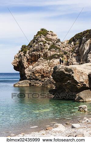 "Coast, Cala Deia, Deia, Serra de Tramuntana, northwest coast, Mallorca, Balearic Islands, Mediterranean Sea, Spain, Europe" View Large Photo Image Stock Photo - "Coast, Cala Deia, Deia, Serra de Tramuntana, northwest coast, Mallorca, Balearic Islands, Mediterranean Sea, Spain, Europe". Fotosearch