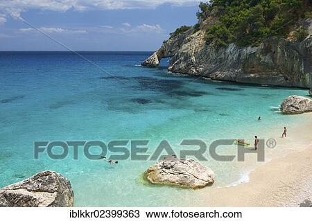 Stock Image - "Coast, Cala Goloritze, Gulf of Orosei, Parco Nazionale del Gennargentu e Golfo di Goloritze, Golfo di Orosei and Gennargentu National Park, Sardinia, Italy, Europe". Fotosearch
