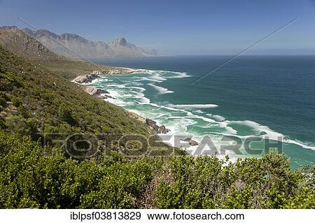 Stock Photo - "Coast near Kogel Bay, False Bay, Western Cape, South Africa, Africa". Fotosearch