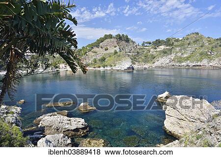 "Coast of Taormina Mare, Isola Bella, Province of Messina, Sicily, Italy, Europe" View Large Photo Image Stock Photo - "Coast of Taormina Mare, Isola Bella, Province of Messina, Sicily, Italy, Europe". Fotosearch
