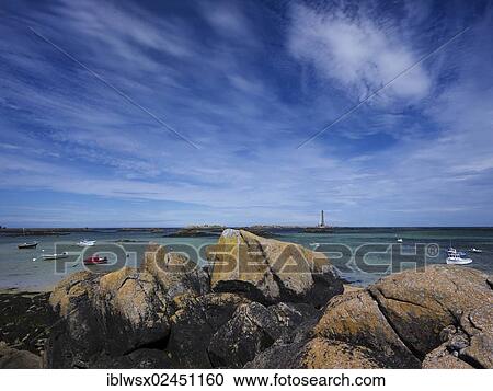 "Coast, Phare de l'Ile Vierge lighthouse, Plouguerneau, Brittany, Finistere, France, Europe, PublicGround, Europe" View Large Photo Image Stock Image - "Coast, Phare de l'Ile Vierge lighthouse, Plouguerneau, Brittany, Finistere, France, Europe, PublicGround, Europe". Fotosearch