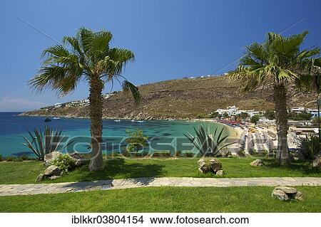 Picture - "Coast, Platis Gialos, Mykonos, Cyclades, Greece, Europe". Fotosearch