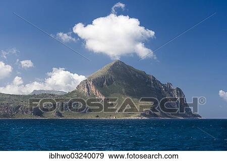 "Coast with Monte Cofano, rock city of Erice at back, Naturreservat Monte Cofano, Provinz Trapani, Sicily, Italy, Europe" View Large Photo Image Stock Photo - "Coast with Monte Cofano, rock city of Erice at back, Naturreservat Monte Cofano, Provinz Trapani, Sicily, Italy, Europe". Fotosearch