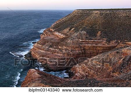Stock Image - "Coastal cliffs, Red Bluff, Western Australia, Australia, Oceania". Fotosearch