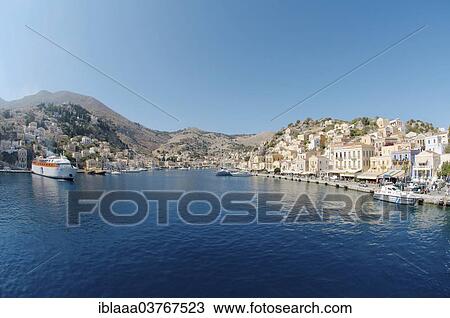 "Coastal landscape, Aegean Sea, Symi, Symi island, Greece, Europe" View Large Photo Image Stock Image - "Coastal landscape, Aegean Sea, Symi, Symi island, Greece, Europe". Fotosearch
