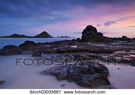 "Coastal landscape after sunset, Kuta Lombok, Lombok island, Nusa Tenggara Barat Province, Indonesia, Asia" View Large Photo Image Stock Photo - "Coastal landscape after sunset, Kuta Lombok, Lombok island, Nusa Tenggara Barat Province, Indonesia, Asia". Fotosearch