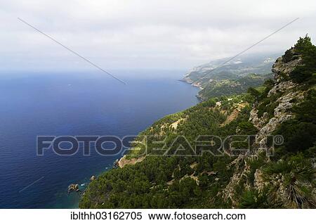 "Coastal landscape of the Serra de Tramuntana, UNESCO World Heritage Site, Estellencs, Sierra de Tramuntana, Majorca, Balearic Islands, Spain, Europe" View Large Photo Image Stock Photography - "Coastal landscape of the Serra de Tramuntana, UNESCO World Heritage Site, Estellencs, Sierra de Tramuntana, Majorca, Balearic Islands, Spain, Europe". Fotosearch