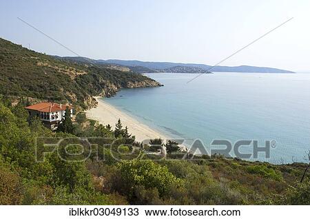 Stock Image - "Coastal landscape, Pyrgadikia, Sithonia, Chalkidiki, Greece, Europe". Fotosearch