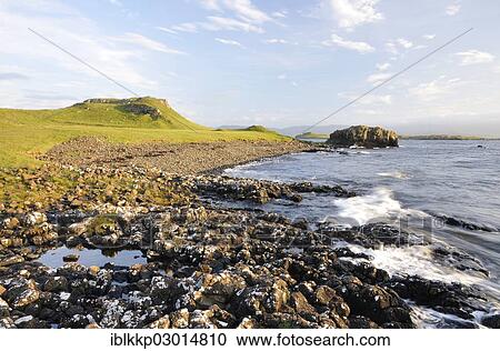 "Coastal landscape with rocks in the evening light, Schottland, Isle of Skye, Scotland, United Kingdom, Europe" View Large Photo Image Stock Image - "Coastal landscape with rocks in the evening light, Schottland, Isle of Skye, Scotland, United Kingdom, Europe". Fotosearch