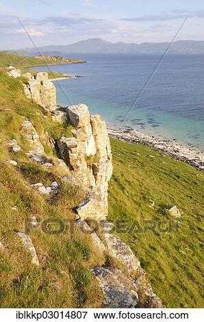 "Coastal landscape with rocks in the evening light, Schottland, Isle of Skye, Scotland, United Kingdom, Europe" View Large Photo Image Stock Photo - "Coastal landscape with rocks in the evening light, Schottland, Isle of Skye, Scotland, United Kingdom, Europe". Fotosearch