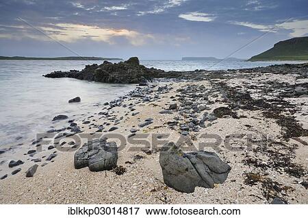 "Coastal landscape with rocks in the evening light, Schottland, Isle of Skye, Scotland, United Kingdom, Europe" View Large Photo Image Stock Photo - "Coastal landscape with rocks in the evening light, Schottland, Isle of Skye, Scotland, United Kingdom, Europe". Fotosearch