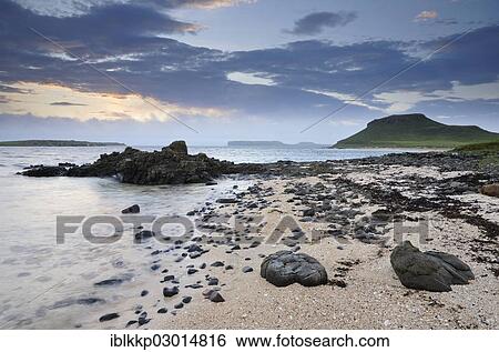 "Coastal landscape with rocks in the evening light, Isle of Skye, Scotland, United Kingdom, Europe" View Large Photo Image Stock Photograph - "Coastal landscape with rocks in the evening light, Isle of Skye, Scotland, United Kingdom, Europe". Fotosearch
