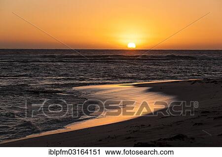 "Coastal sunset on the Indian Ocean, Western Australia, Australia, Oceania" View Large Photo Image Stock Image - "Coastal sunset on the Indian Ocean, Western Australia, Australia, Oceania". Fotosearch
