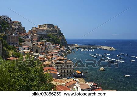 "Coastal town of Scilla, Costa Viola, Calabria, Italy, Europe" View Large Photo Image Stock Photo - "Coastal town of Scilla, Costa Viola, Calabria, Italy, Europe". Fotosearch