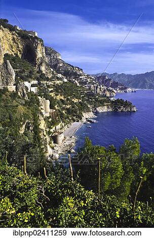 "Coastline around Amalfi, Campania, Italy, Europe" View Large Photo Image Stock Photo - "Coastline around Amalfi, Campania, Italy, Europe". Fotosearch