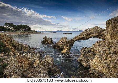 "Coastline, cliffs, Bay of Roses, L'Escala, Costa Brava, Catalonia, Spain, Europe" View Large Photo Image Stock Image - "Coastline, cliffs, Bay of Roses, L'Escala, Costa Brava, Catalonia, Spain, Europe". Fotosearch