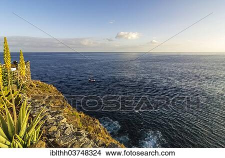 Picture - "Coastline, Laguna de Santiago, La Gomera, Canary Islands, Spain, Europe". Fotosearch