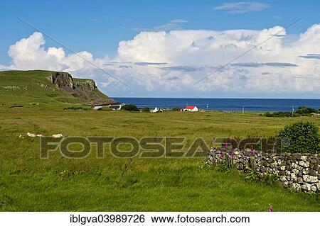 "Coastline near Bornesketaig, Isle of Skye, Inner Hebrides, Scotland, United Kingdom, Europe" View Large Photo Image Stock Photograph - "Coastline near Bornesketaig, Isle of Skye, Inner Hebrides, Scotland, United Kingdom, Europe". Fotosearch
