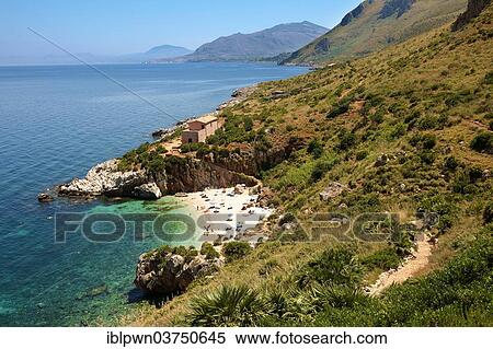 Stock Photography - "Coastline, Zingaro nature reserve, Scopello, Castellammare del Golfo, Sicily, Italy, Europe". Fotosearch