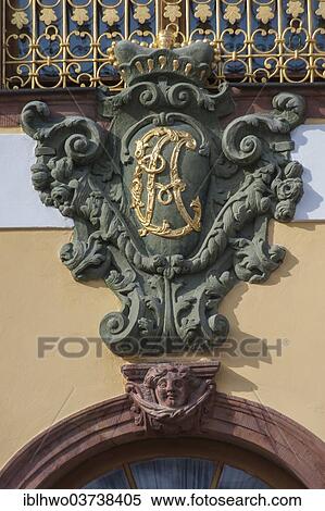 "Coat of arms of Duke Ernst August of Saxe-Weimar, on the Rococo Schloss Belvedere Palace, UNESCO World Cultural Heritage Site, Weimar, Thuringia, Germany, Europe" View Large Photo Image Stock Photography - "Coat of arms of Duke Ernst August of Saxe-Weimar, on the Rococo Schloss Belvedere Palace, UNESCO World Cultural Heritage Site, Weimar, Thuringia, Germany, Europe". Fotosearch