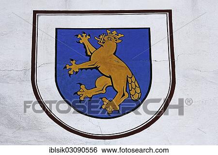 "Coat of arms of the town of Biberach, mural, Biberach an der Riss, Upper Swabia, Baden-Wurttemberg, Germany, Europe" View Large Photo Image Stock Photograph - "Coat of arms of the town of Biberach, mural, Biberach an der Riss, Upper Swabia, Baden-Wurttemberg, Germany, Europe". Fotosearch