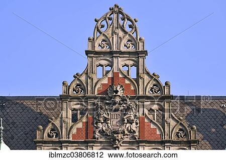 "Coat of arms, so-called harbor town hall in neo-Renaissance style, headquarters of HHLA, Speicherstadt historic warehouse district, Hamburg, Germany, Europe" View Large Photo Image Stock Image - "Coat of arms, so-called harbor town hall in neo-Renaissance style, headquarters of HHLA, Speicherstadt historic warehouse district, Hamburg, Germany, Europe". Fotosearch