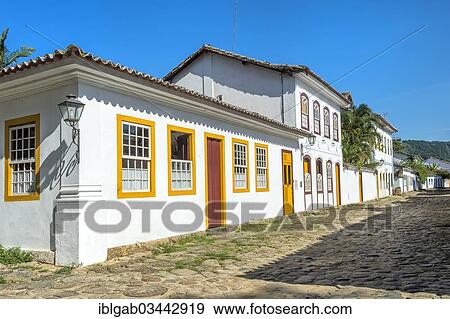 "Cobbled stone street, Paraty, Rio de Janeiro State, Brazil, South America" View Large Photo Image Stock Photo - "Cobbled stone street, Paraty, Rio de Janeiro State, Brazil, South America". Fotosearch