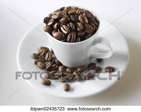 Coffee beans in a cup View Large Photo Image Stock Image - Coffee beans in a cup. Fotosearch