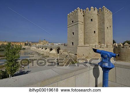 "Coin-operated telescope front of the Torre de la Calahorra, now a museum, on the Guadalquivir river, Cordoba, Cordoba province, Andalusia, Spain, Europe" View Large Photo Image Stock Photo - "Coin-operated telescope front of the Torre de la Calahorra, now a museum, on the Guadalquivir river, Cordoba, Cordoba province, Andalusia, Spain, Europe". Fotosearch