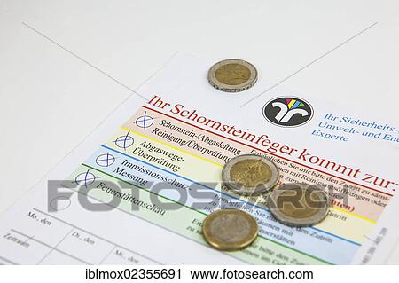 "Coins on an announcement form from a chimney sweep to control and clean the chimney exhaust pipe, to do an inspection for the CO check with pollution control measurements and to view the fireplace, Hesse, Germany, Europe" View Large Photo Image Stock Image - "Coins on an announcement form from a chimney sweep to control and clean the chimney exhaust pipe, to do an inspection for the CO check with pollution control measurements and to view the fireplace, Hesse, Germany, Europe". Fotosearch