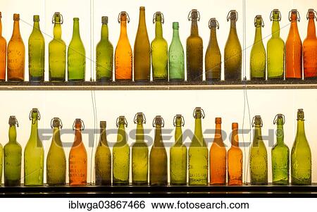 Collection of old beer bottles View Large Photo Image Stock Photograph - Collection of old beer bottles. Fotosearch