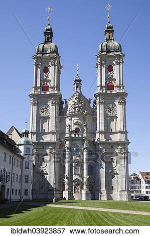 "Collegiate Church of St. Gall, cathedral, UNESCO World Heritage Site, monastery district, St. Gallen, Canton of St. Gallen, Switzerland, Europe" View Large Photo Image Stock Photo - "Collegiate Church of St. Gall, cathedral, UNESCO World Heritage Site, monastery district, St. Gallen, Canton of St. Gallen, Switzerland, Europe". Fotosearch