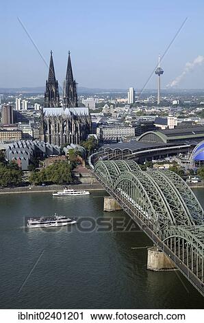 "Cologne Cathedral, Deutz Bridge, main station, Telecommunication Tower, Cologne, North Rhine-Westphalia, Germany, Europe" View Large Photo Image Stock Image - "Cologne Cathedral, Deutz Bridge, main station, Telecommunication Tower, Cologne, North Rhine-Westphalia, Germany, Europe". Fotosearch