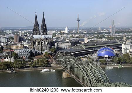 "Cologne Cathedral, Deutz Bridge, main station, Telecommunication Tower, Cologne, North Rhine-Westphalia, Germany, Europe" View Large Photo Image Stock Image - "Cologne Cathedral, Deutz Bridge, main station, Telecommunication Tower, Cologne, North Rhine-Westphalia, Germany, Europe". Fotosearch
