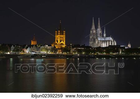 "Cologne Cathedral, old town hall, churches Great Saint Martin and St. Mary's Assumption, with the Cologne Philharmonic Hall, across the Rhine from Cologne-Deutz, Cologne, North Rhine-Westphalia, Germany, Europe" View Large Photo Image Stock Photo - "Cologne Cathedral, old town hall, churches Great Saint Martin and St. Mary's Assumption, with the Cologne Philharmonic Hall, across the Rhine from Cologne-Deutz, Cologne, North Rhine-Westphalia, Germany, Europe". Fotosearch