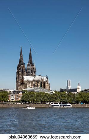 "Cologne Cathedral, Rhine, Cologne, North Rhine-Westphalia, Germany, Europe" View Large Photo Image Stock Photo - "Cologne Cathedral, Rhine, Cologne, North Rhine-Westphalia, Germany, Europe". Fotosearch