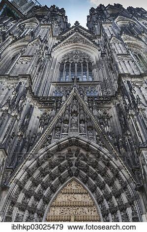 "Cologne Cathedral, west facade, main portal, Koln Rheinland, Cologne, Rhineland, North Rhine-Westphalia, Germany, Europe" View Large Photo Image Stock Photo - "Cologne Cathedral, west facade, main portal, Koln Rheinland, Cologne, Rhineland, North Rhine-Westphalia, Germany, Europe". Fotosearch