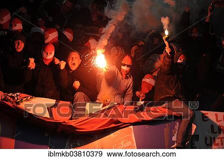 "Cologne fans burning flares, Esprit Arena, Dusseldorf, North Rhine-Westphalia, Germany, Europe" View Large Photo Image Stock Photo - "Cologne fans burning flares, Esprit Arena, Dusseldorf, North Rhine-Westphalia, Germany, Europe". Fotosearch