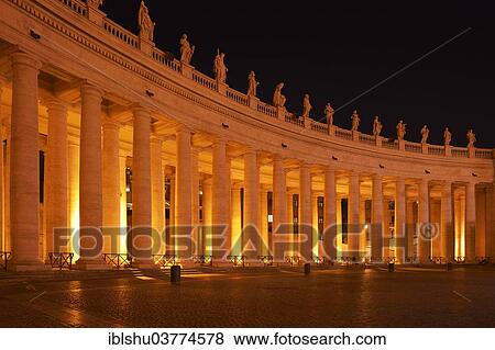 "Colonnade at St. Peter's Square, Vatican City, Vatican, Rome, Italy, Europe" View Large Photo Image Stock Photo - "Colonnade at St. Peter's Square, Vatican City, Vatican, Rome, Italy, Europe". Fotosearch