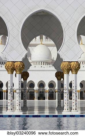 "Colonnade, Sheikh Zayed Mosque, Abu Dhabi, United Arab Emirates, Asia" View Large Photo Image Stock Photograph - "Colonnade, Sheikh Zayed Mosque, Abu Dhabi, United Arab Emirates, Asia". Fotosearch