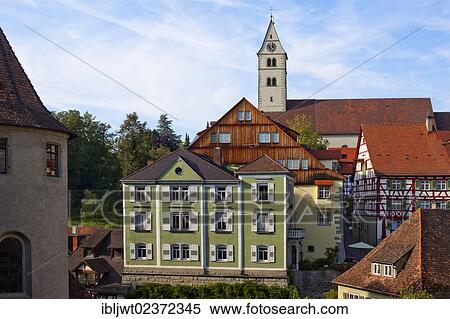 "Colorful facades and the Parish Church of Mariae Heimsuchung in the historic district of Meersburg, Bodenseekreis district, Baden-Wuerttemberg, Germany, Europe" View Large Photo Image Stock Photography - "Colorful facades and the Parish Church of Mariae Heimsuchung in the historic district of Meersburg, Bodenseekreis district, Baden-Wuerttemberg, Germany, Europe". Fotosearch