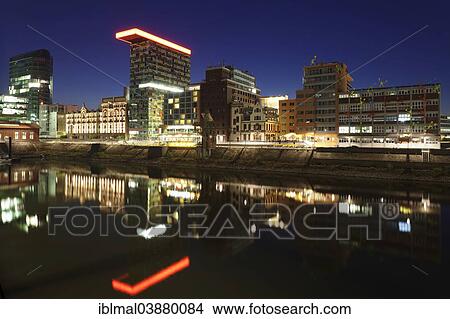 "Colorium building and Roggendorf House at Media Harbour, Dusseldorf, North Rhine-Westphalia, Germany, Europe" View Large Photo Image Picture - "Colorium building and Roggendorf House at Media Harbour, Dusseldorf, North Rhine-Westphalia, Germany, Europe". Fotosearch