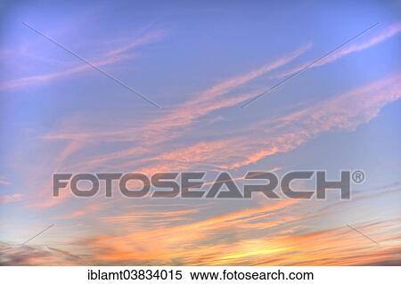 "Coloured clouds in the sky at sunset, Bavaria, Germany, Europe" View Large Photo Image Stock Photography - "Coloured clouds in the sky at sunset, Bavaria, Germany, Europe". Fotosearch