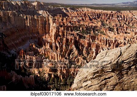 Stock Photograph - "Coloured rock pyramids, Bryce Canyon National Park, Utah, United States, North America". Fotosearch