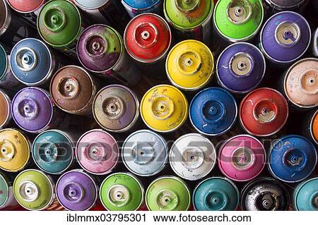 Coloured spray paint cans View Large Photo Image Stock Image - Coloured spray paint cans. Fotosearch